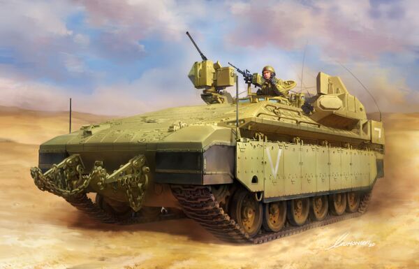 Scale model 1/35 Israeli heavy armored personnel carrier Namer Meng SS-018 детальное изображение Бронетехника 1/35 Бронетехника
