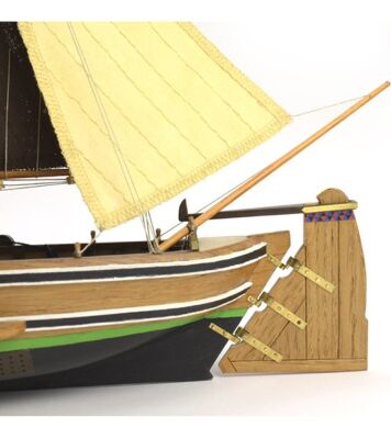 Деревянная модель голландской рыбацкой лодки Botter детальное изображение Корабли Модели из дерева