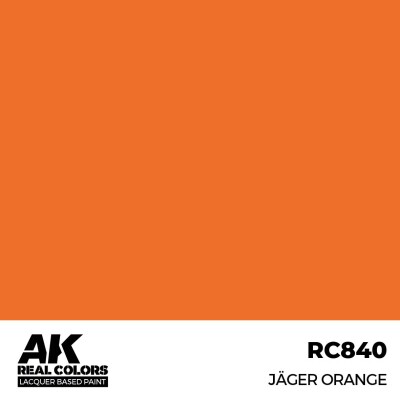 Акриловая краска на спиртовой основе Jäger Orange / Охотничий оранжевый АК-интерактив RC840 детальное изображение Real Colors Краски