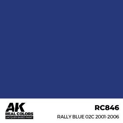 Alcohol-based acrylic paint Rally Blue 02C 2001-2006 AK-interactive RC846 детальное изображение Real Colors Краски