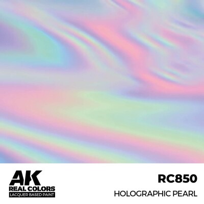 Акриловая краска на спиртовой основе Holographic Pearl / Голографический жемчуг АК-интерактив RC850 детальное изображение Real Colors Краски