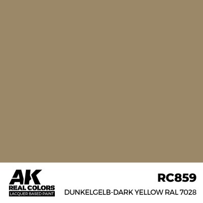 Alcohol-based acrylic paint Dunkelgelb-Dark Yellow RAL 7028 AK-interactive RC859 детальное изображение Real Colors Краски