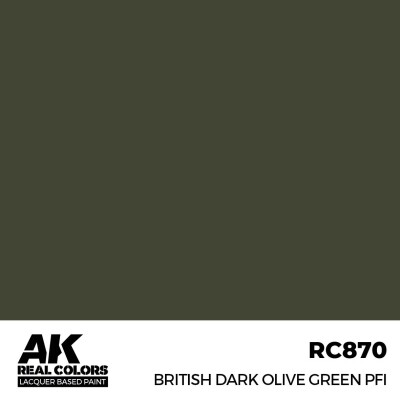 Alcohol-based acrylic paint British Dark Olive Green PFI AK-interactive RC870 детальное изображение Real Colors Краски