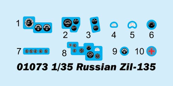 Сборная модель 1/35 Грузовик ЗИЛ-135 Трумпетер 01073 детальное изображение Автомобили 1/35 Автомобили