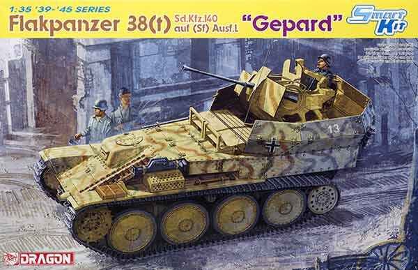 Flakpanzer 38 (t) Sd. Kfz. 140 auf (Sf) Ausf. L Gepard детальное изображение Бронетехника 1/35 Бронетехника