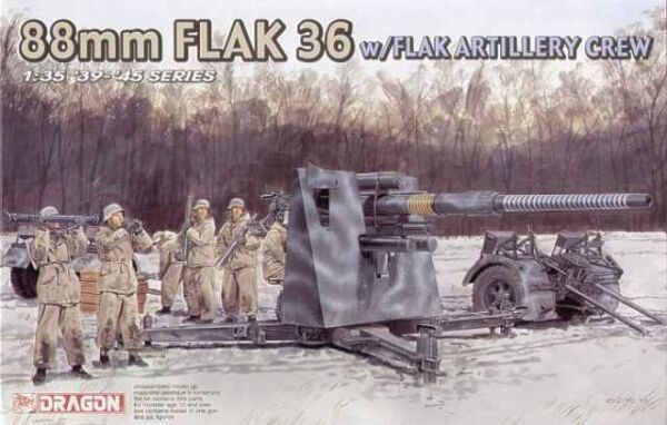 88mm FLAK 36   w/FLAK ARTILLERY CREW детальное изображение Артиллерия 1/35 Артиллерия
