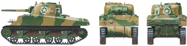 Збірна модель 1/48 Танк Sherman (раннє виробництво) Tamiya 32505 детальное изображение Бронетехника 1/48 Бронетехника