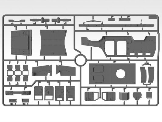Сборная модель 1/35 «Козак-2» MRAP с фигурами ВСУ (Перед штурмом. Восток Украины 2022) ICM DS3521 детальное изображение Бронетехника 1/35 Бронетехника