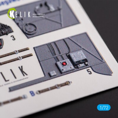 Morane-Saulnier M.S.406 3D декаль інтер'єр для комплекту Hobby 2000/Hasegawa1/72 KELIK K72172 детальное изображение 3D Декали Афтермаркет