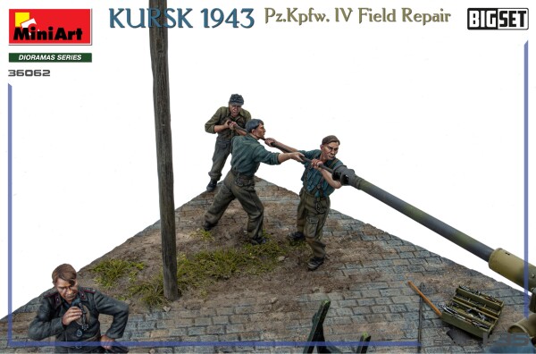 Сборная модель 1/35 Курск 1943 Pz.Kpfw. IV Полевой ремонтный комплект (большой набор) Miniart 36062 детальное изображение Бронетехника 1/35 Бронетехника