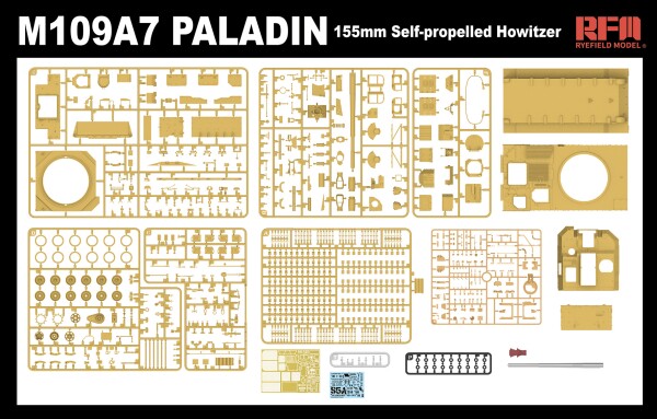 Збірна модель 1/35 155-мм самохідна гаубиця М109А7 Paladin RFM RM-5129 детальное изображение Артиллерия 1/35 Артиллерия