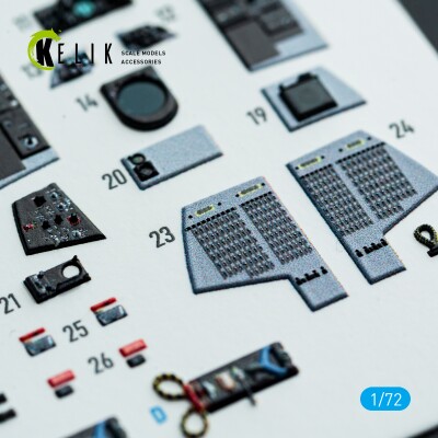 Grumman F-14 A Tomcat 3D декаль інтер'єр для комплекту HobbyBoss 1/72 KELIK K72217 детальное изображение 3D Декали Афтермаркет