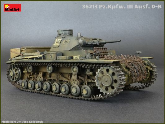 Середній танк Pz.Kpfw.III Ausf. D/B детальное изображение Бронетехника 1/35 Бронетехника