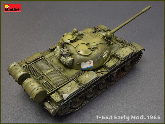 &gt;
  Т-55А ранньої
  модифікації 1965 детальное изображение Бронетехника 1/35 Бронетехника