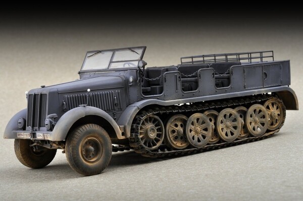 Сборная модель 1/72 Тяжелый тягач Sd.Kfz.8 12т Трумпетер 07403 детальное изображение Автомобили 1/72 Автомобили