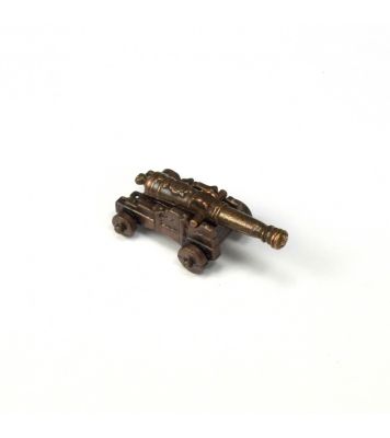 CANNON WITH METAL CARRIAGE 40mm - Металическая каретка для пушки детальное изображение Аксессуары для дерева Модели из дерева