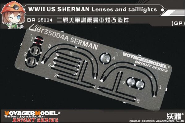 WWII US SHERMAN Lenses and taillights (For All) детальное изображение Фототравление Афтермаркет