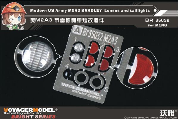 Modern US Army M2A3 BRADLEY  Lenses and taillights (MENG) детальное изображение Фототравление Афтермаркет