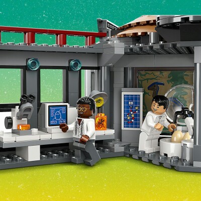 LEGO Jurassic World Visitor Center: Tyrannosaurus and Raptor Attack 76961 детальное изображение Jurassic Park Lego