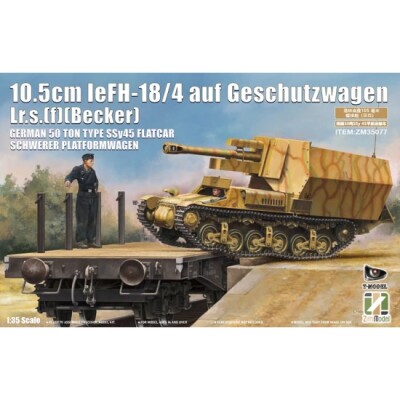 Збірна модель 1/35 Німецька leFH 18/4 auf Geschützwagen Lr.s.(f)(Becker) [2 в 1] Zimi ZM35077 детальное изображение Бронетехника 1/35 Бронетехника