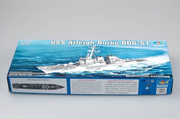 Збірна модель 1/350 Військовий корабель США &quot;Arleigh Burke&quot; DDG-51 Трумпетер 04523 детальное изображение Флот 1/350 Флот