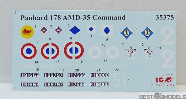 Командирська машина Panhard 178 AMD-35, Французький бронеавтомобіль ІІ МВ детальное изображение Бронетехника 1/35 Бронетехника