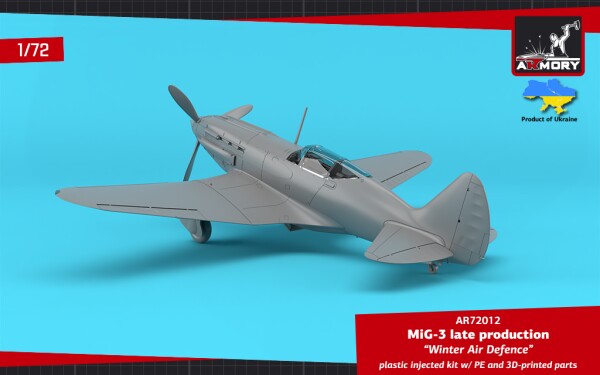 Сборная модель 1/72 Истребитель МиГ-3 поздних выпусков – «Зимняя ПВО» Armory Models Group 72012 детальное изображение Самолеты 1/72 Самолеты