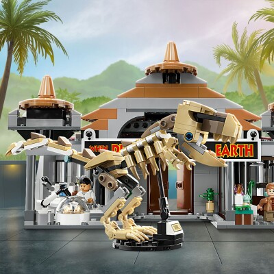 Конструктор LEGO Jurassic World Центр посетителей: Атака тиранозавра и раптора 76961 детальное изображение Jurassic Park Lego