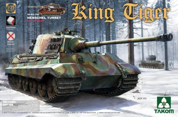 German Heavy Tank Sd.Kfz.182 King Tiger Henschel Turret w/interior [without Zimmerit] детальное изображение Бронетехника 1/35 Бронетехника