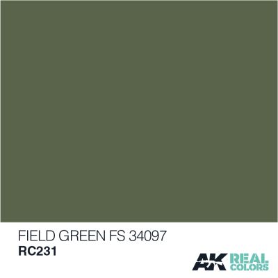 Field Green FS 34097 / Полевой зеленый детальное изображение Real Colors Краски