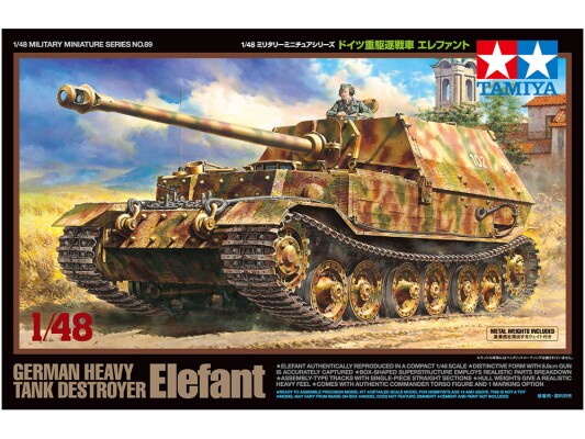 Збірна модель 1/48 Німецька САУ Elephant Tamiya 32589 детальное изображение Бронетехника 1/48 Бронетехника