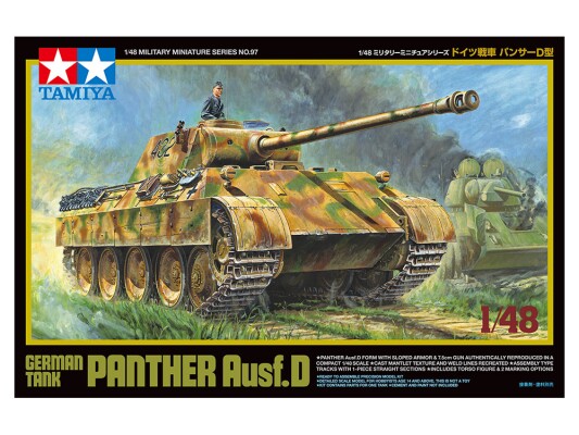 Scale model 1/48 Tank Panther Ausf. D Tamiya 32597 детальное изображение Бронетехника 1/48 Бронетехника