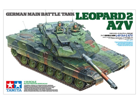 Збірна модель 1/35 Танк Leopard 2 А7В Tamiya 35387 детальное изображение Бронетехника 1/35 Бронетехника