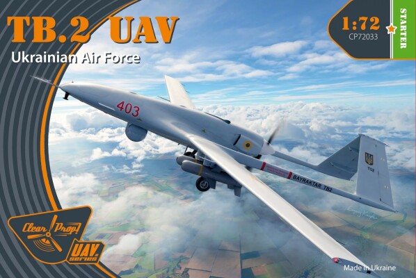 Збірна модель 1/72 БПЛА Bayraktar TB2 Армія України Clear Prop 72033 детальное изображение БПЛА Авиация