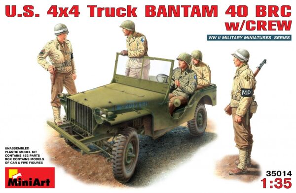 American jeep &quot;Bantam BRC 40&quot; with a crew детальное изображение Автомобили 1/35 Автомобили