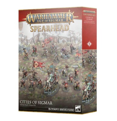 Игровой набор Warhammer AGE OF SIGMAR - CITIES OF SIGMAR SPEARHEAD: ZENESTRA'S ZEALOTS детальное изображение Города Зигмара Порядок