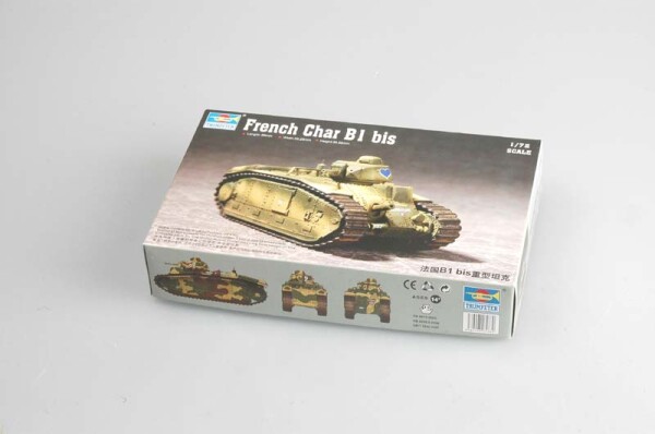 Збірна модель 1/72 Французький танк Char B1 Trumpeter 07263 детальное изображение Бронетехника 1/72 Бронетехника