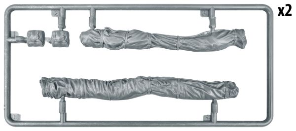 Британские Рюкзаки, Сумки и Сложенный брезент 2МВ детальное изображение Аксессуары 1/35 Диорамы