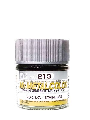Mr. Metal Color Stainless / Нітрофарба-металік нержавіючого кольору детальное изображение Металлики и металлайзеры Модельная химия