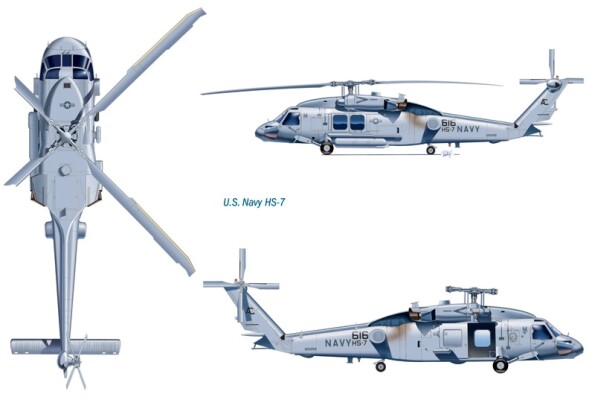 Сборная модель 1/72 Вертолет HH-60H Seahawk Italeri 1210 детальное изображение Вертолеты 1/72 Вертолеты