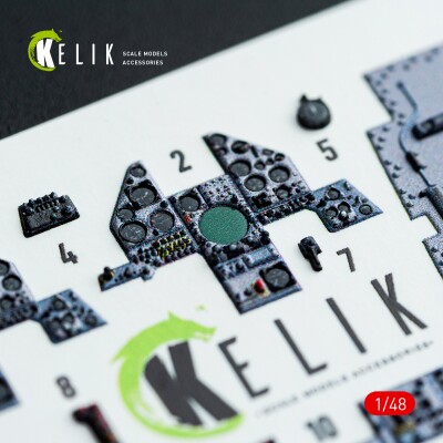Harrier GR1/GR3 3D декаль інтер'єр для комплекту Kinetic 1/48 KELIK K48042 детальное изображение 3D Декали Афтермаркет