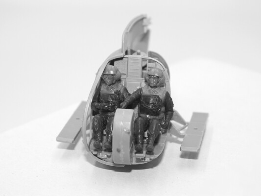 Сборная модель 1/48 Вертолет MH-6J с штурмовой группой Delta Force ICM 48371 детальное изображение Вертолеты 1/48 Вертолеты