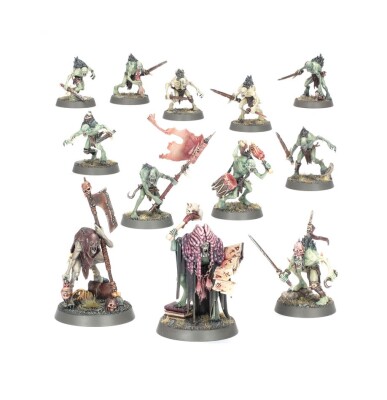 Игровой набор Warhammer AGE OF SIGMAR - SPEARHEAD: FLESH-EATER COURTS - THE SCARLET JURY детальное изображение Дворы Пожирателей Плоти Смерть