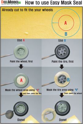 US HMEE-1 Tracktor Sagged wheel set ( for Panda 1/35) детальное изображение Смоляные колёса Афтермаркет