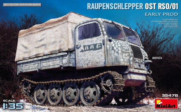 Збірна модель 1/35 Повногусеничний тягач Raupenschlepper Ost RSO/01 рання версія MiniArt 35478 детальное изображение Автомобили 1/35 Автомобили