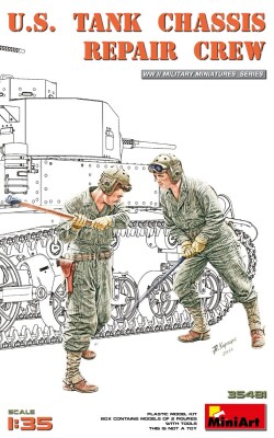 Збірна модель 1/35 Фігури Ремонтна бригада шасі танків США MiniArt 35481 детальное изображение Фигуры 1/35 Фигуры