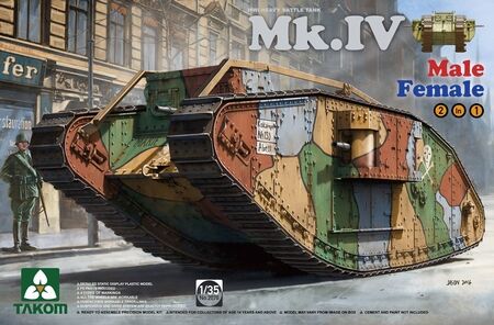 WWI Heavy Battle Tank Mk.IV детальное изображение Бронетехника 1/35 Бронетехника