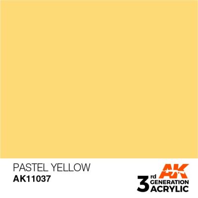 PASTEL YELLOW – PASTEL AK-interactive AK11037 детальное изображение General Color AK 3rd Generation