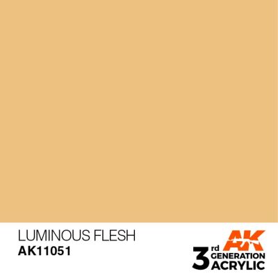Acrylic paint LUMINOUS FLESH - STANDARD / LIGHT LEATHER AK-interactive AK11051 детальное изображение General Color AK 3rd Generation