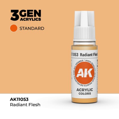 Акрилова фарба RADIANT FLESH – STANDARD / ТІЛЕСНИЙ СЯЮЧИЙ AK-interactive AK11053 детальное изображение General Color AK 3rd Generation